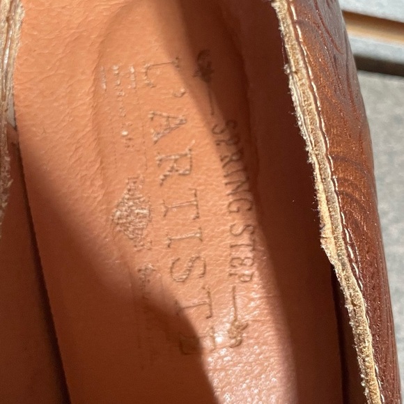 Spring Step L'Artiste Noora sz 6.51 Women's Pump style shoes Floral Design Brown - Picture 6 of 8